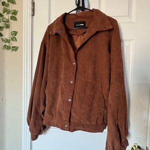 XL brown Fashion Nova corduroy jacket